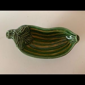 Vintage Olfaire Majolica Pottery Serving Dish Made in Portugal #P880